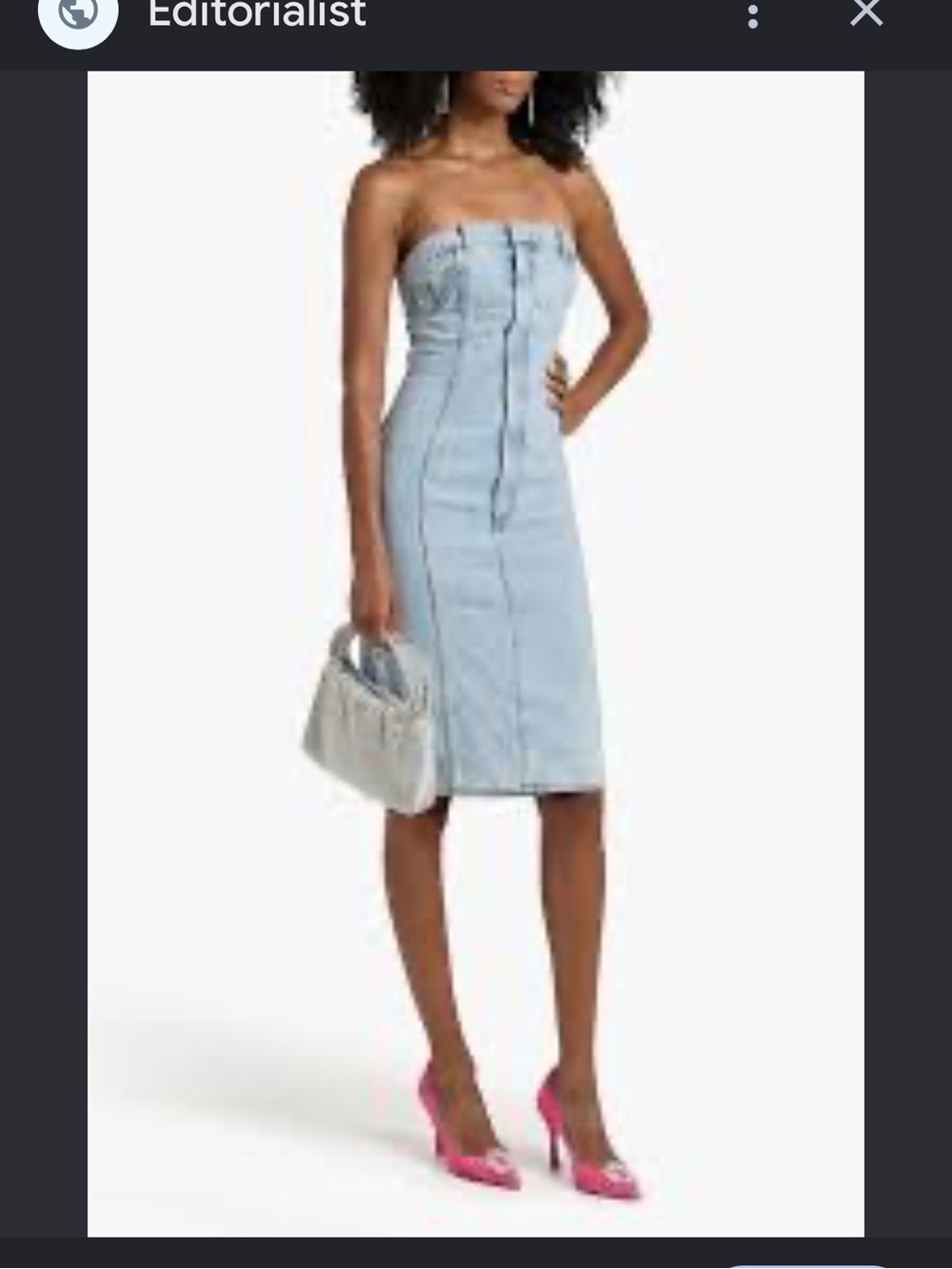 AREA Denim Dress Sz 2